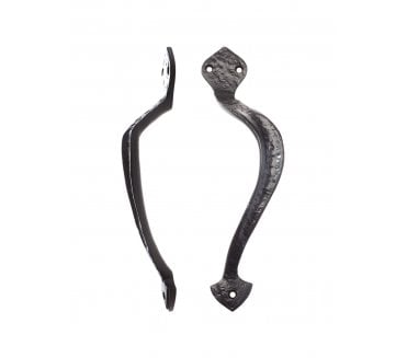 Foxcote Foundries FF80R Offset Pull Handle Right Hand - Black Antique
