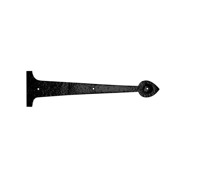 Foxcote Foundries FF86 Hinge Front (pair) 381mm Overall - Black Antique