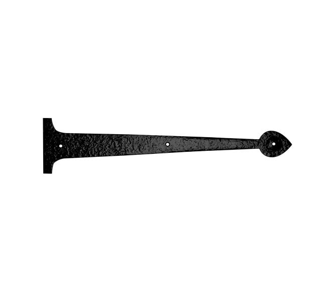 Foxcote Foundries FF87 Hinge Front (pair) 457mm Overall - Black Antique