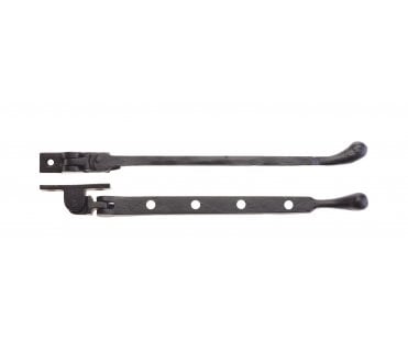 Foxcote Foundries FF91B Bulb End Window Casement Stay 254mm - Black Antique