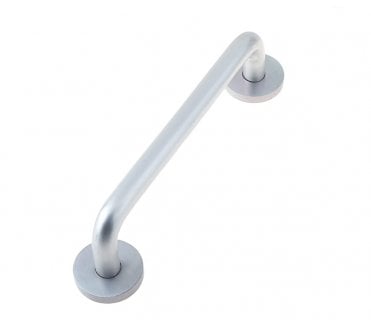 Frelan 19mm D Shape Pull Handles On Rose - Satin Anodised Aluminium