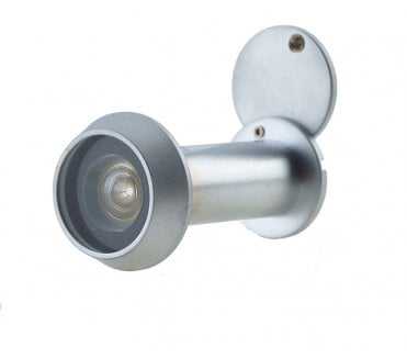 Frelan 200deg Door Viewer, Fire Rated  - Satin Chrome  - (35-55mm Doors)