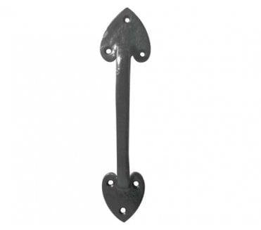 Frelan 200mm Fleur De Lys Pull handle - Black Antique