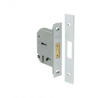 Frelan 3 Lever Mortice Deadlocks - Satin Chrome
