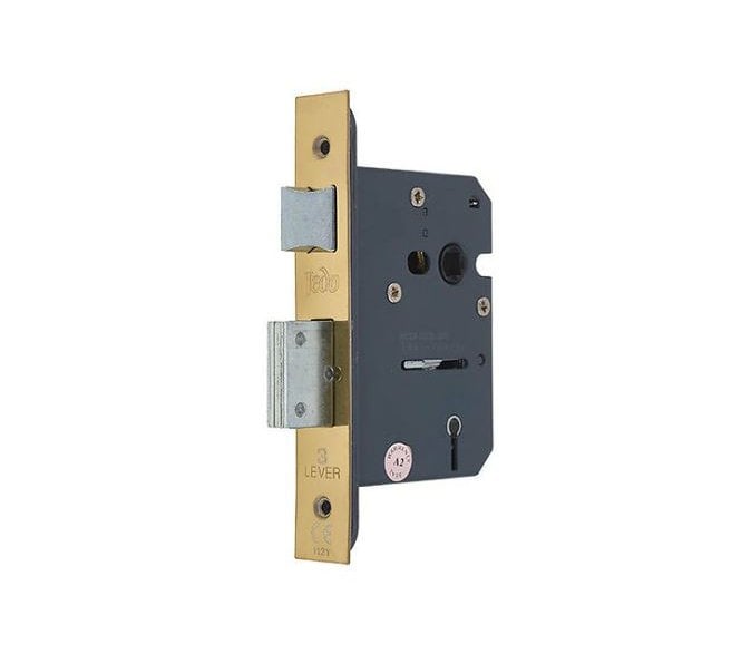 Frelan 3 Lever Mortice Sashlocks - Polished Brass