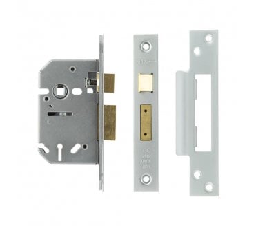Frelan 3 Lever Mortice Sashlocks - Satin Chrome