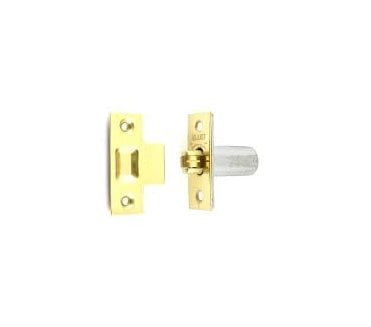 Frelan Adj. Mortice Roller Catch (Solid Brass Roller)- Polished Brass