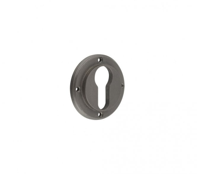 Frelan Burlington BUR61 Euro Profile Keyhole Escutcheon - Dark Bronze