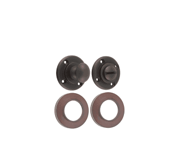 Frelan Burlington BUR80 Bathroom Turn & Release On Chamfered Rose - Dark Bronze