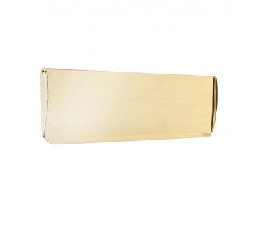 Frelan Curved Letter Plate Tidy 356x125mm - Polished Brass