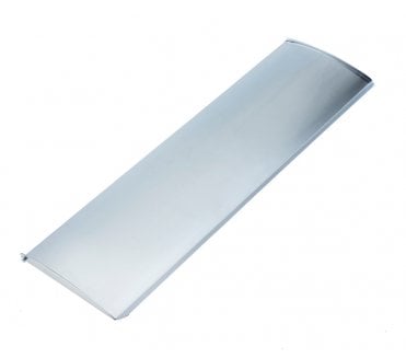 Frelan Curved Letter Plate Tidy 410x127mm - Satin Chrome