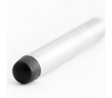 Frelan Cylinder Wall mounted Door Stops - Satin Chrome