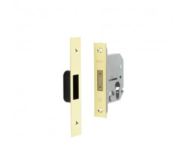 Frelan Euro Profile Mortice Deadlocks - Polished Brass
