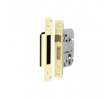 Frelan Euro Profile Mortice Sashlocks - Polished Brass