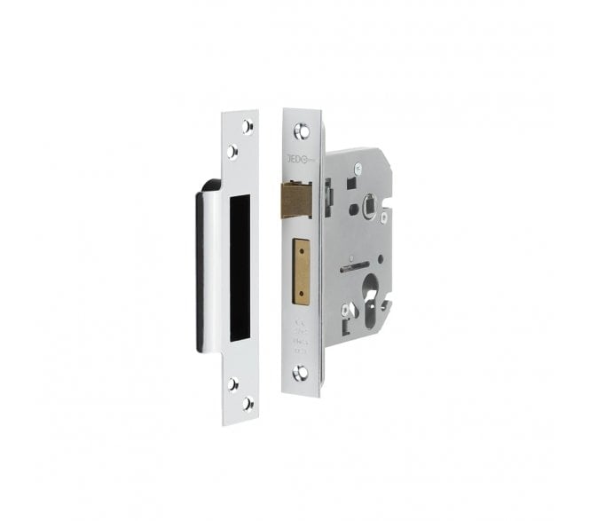 Frelan Euro Profile Mortice Sashlocks - Polished Chrome