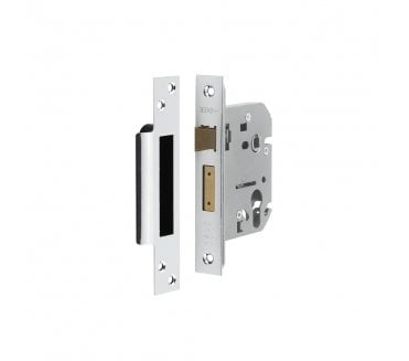 Frelan Euro Profile Mortice Sashlocks - Polished Chrome