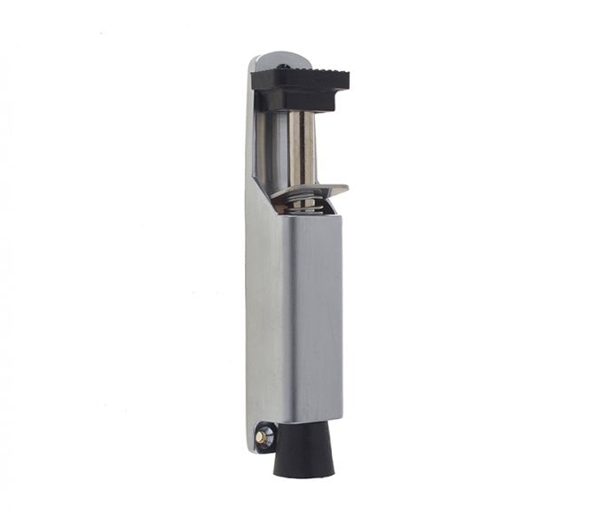 Frelan Foot Operated Door Holder - Large - Satin Chrome