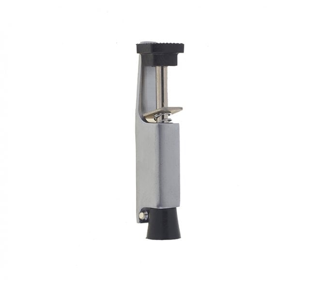 Frelan Foot Operated Door Holder - Small - Satin Chrome