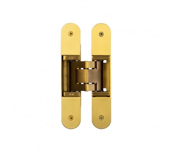Frelan Ghost Concealed Hinge - Satin Brass