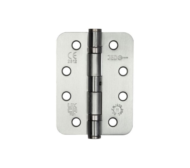 Frelan Grade 11 Radiused Ball Bearing Hinges 102x76mm -  Satin Chrome