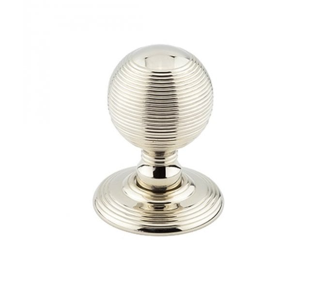 Frelan Hardware JR8M Beehive Mortice Door Knobs - Polished Nickel