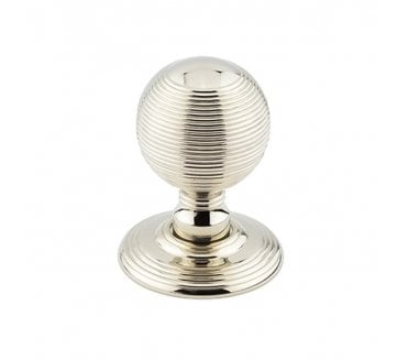 Frelan Hardware JR8M Beehive Mortice Door Knobs - Polished Nickel