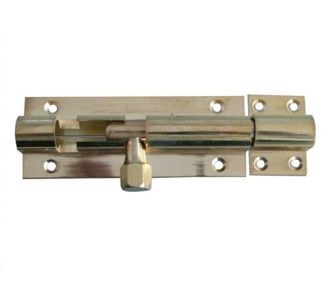 Frelan J1001 Straight Barrel Bolts - Polished Brass