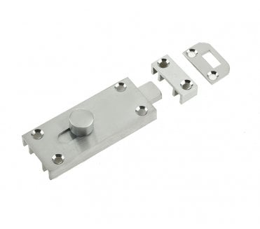 Frelan J1414 Small Bathroom Door Bolt - Polished Chrome