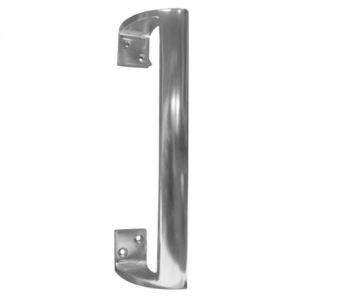 Frelan J3572 Aluminium Cranked Pull Handle 225mm - Satin Aluminium