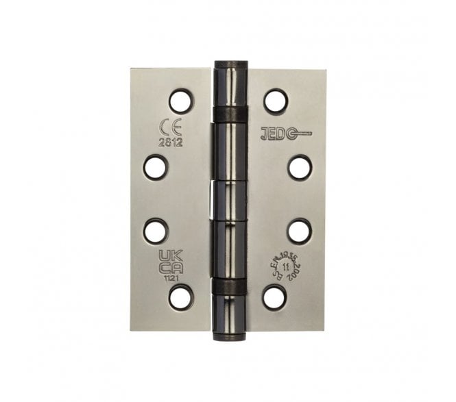 Frelan J8500BN Grade 11 Steel Ball Bearing Hinges (PAIR) - 102x76mm - Black Nickel