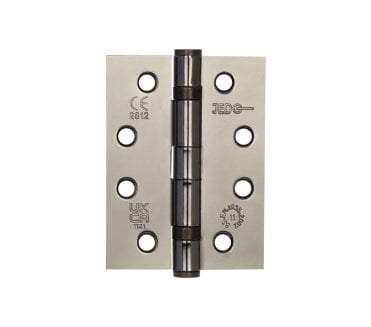 Frelan J8500BN Grade 11 Steel Ball Bearing Hinges (PAIR) - 102x76mm - Black Nickel