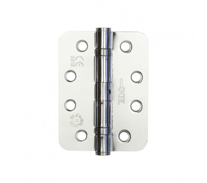 Frelan J8500RPC Grade 11 (Radius) Steel Ball Bearing Hinges (PAIR) 102x76mm - Polished Chrome