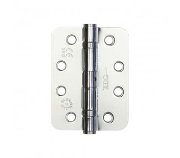 Frelan J8500RPC Grade 11 (Radius) Steel Ball Bearing Hinges (PAIR) 102x76mm - Polished Chrome