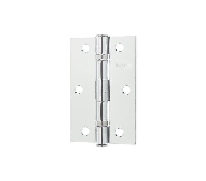 Frelan J8501 89x58mm Ball Bearing Butt Hinges (Pair) - Polished Chrome