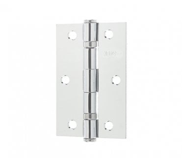 Frelan J8501 89x58mm Ball Bearing Butt Hinges (Pair) - Polished Chrome