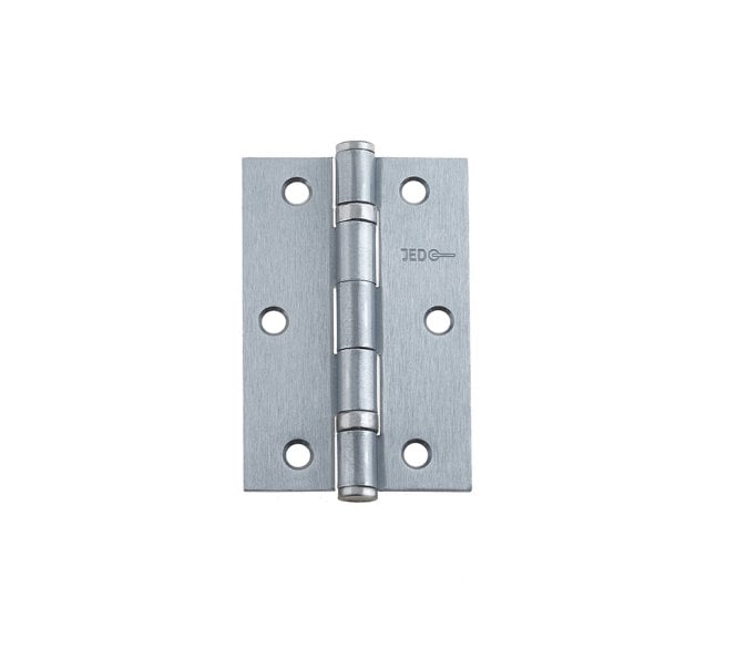 Frelan J8501 89x58mm Ball Bearing Butt Hinges (Pair) - Satin Chrome