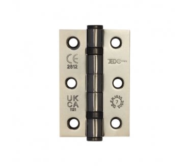 Frelan J8502 76x51mm Ball Bearing Butt Hinges (Pair) - Black Nickel