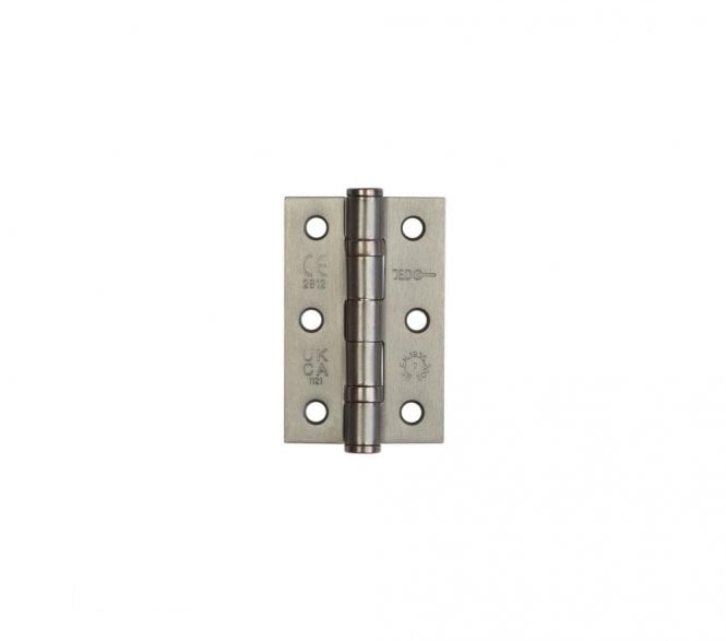 Frelan J8502 76x51mm Ball Bearing Butt Hinges (Pair) - Gun Metal