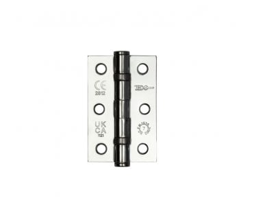 Frelan J8502 76x51mm Ball Bearing Butt Hinges (Pair) - Polished Chrome