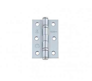 Frelan J8502 76x51mm Ball Bearing Butt Hinges (Pair) - Satin Chrome