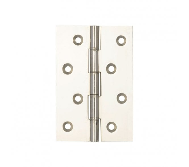 Frelan J9018PN Double Phosphor Bronze Washered Hinges (PAIR) - 102x67mm - Polished Nickel