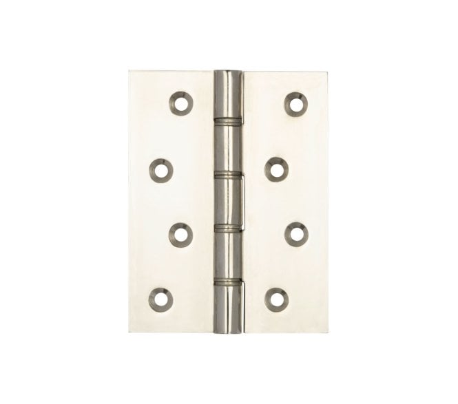 Frelan J9019PN Double Phosphor Bronze Washered Hinges (PAIR) - 102x76mm - Polished Nickel