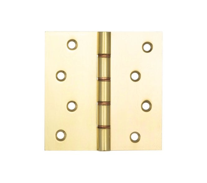 Frelan J9026 Projection Butt Hinges (Pair) - Polished Brass.