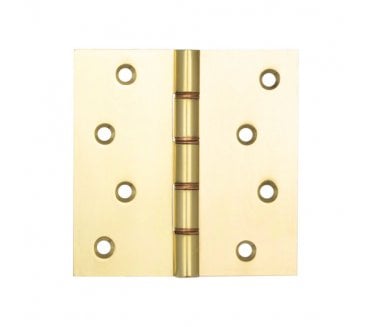 Frelan J9026 Projection Butt Hinges (Pair) - Polished Brass.