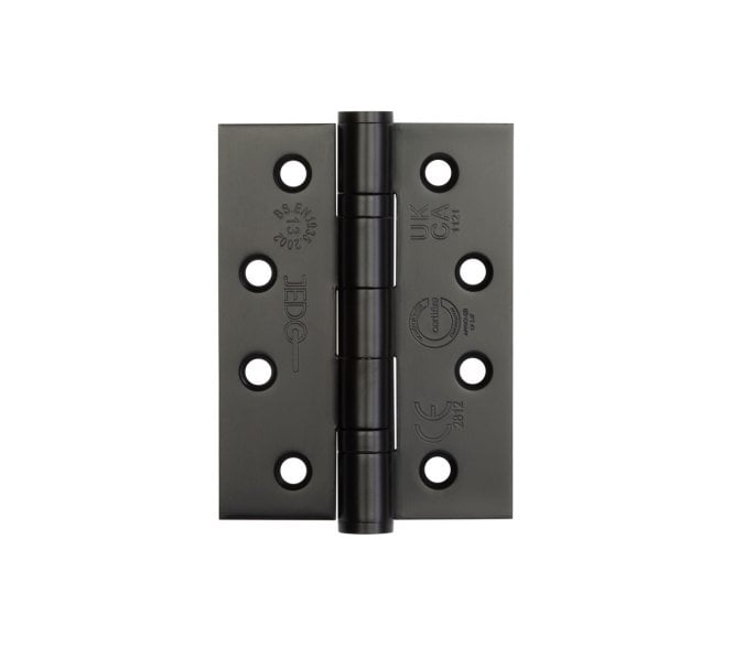 Frelan J9500MB Certifire Grade 13 Ball Bearing Hinges (PAIR) - 102x76mm - Matt Black.