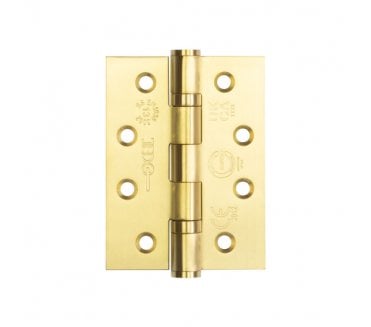 Frelan J9500SB Certifire Grade 13 Ball Bearing Hinges (PAIR) - 102x76mm - Satin Brass.