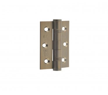 Frelan J9502 76x51mm Ball Bearing Butt Hinges Grade 7 (Pair) - Antique Brass