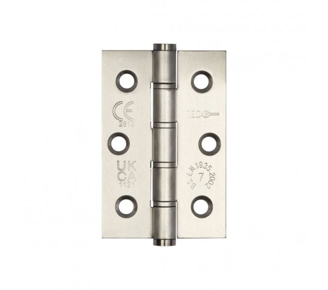 Frelan J9504SSS Grade 7 Washered Hinges (PAIR) 76x50mm - Satin Stainless Steel