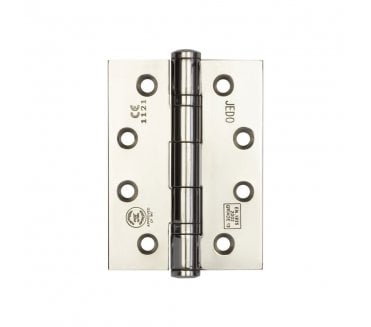Frelan J9507PSS Certifire Grade 316 Ball Bearing Hinges (PAIR) - 102x76mm - Polished Stainless Steel