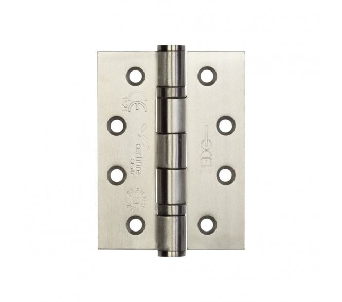 Frelan J9507SSS Certifire Grade 316 Ball Bearing Hinges (PAIR) - 102x76mm - Satin Stainless Steel
